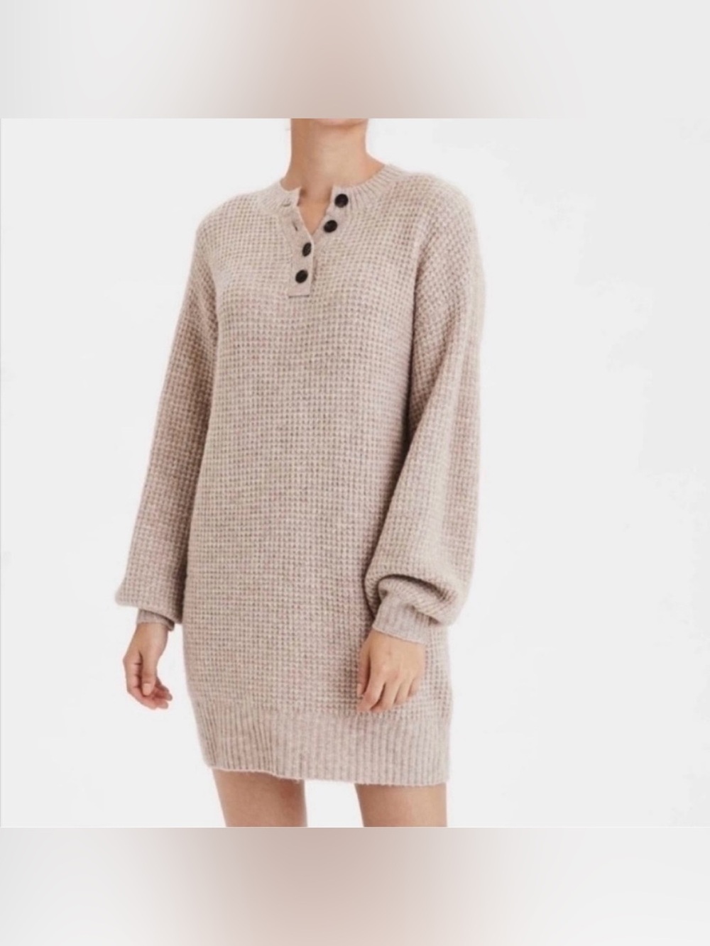 American Eagle henley button up sweater dress size medium